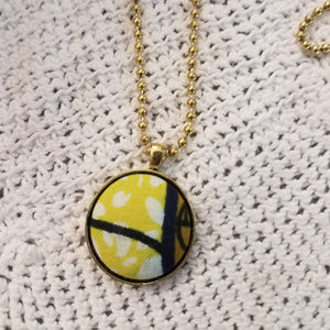 African Fabric Necklace